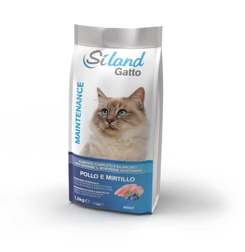 Siland Gatto Maintenance crocchette di pollo e mir